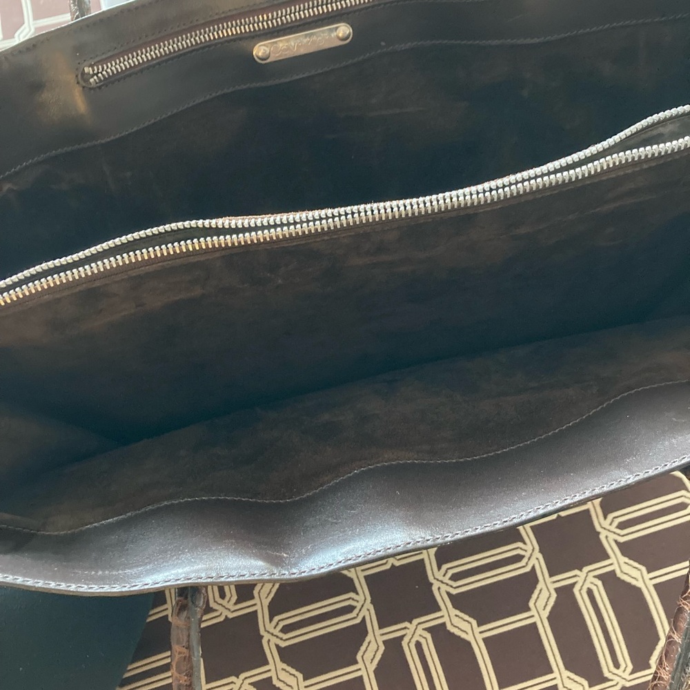 Calvin Klein Brown Leather Bag - Picture 4 of 5